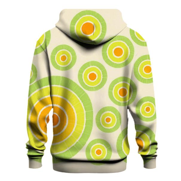Citrus Bullseye Cluster designer hoodies