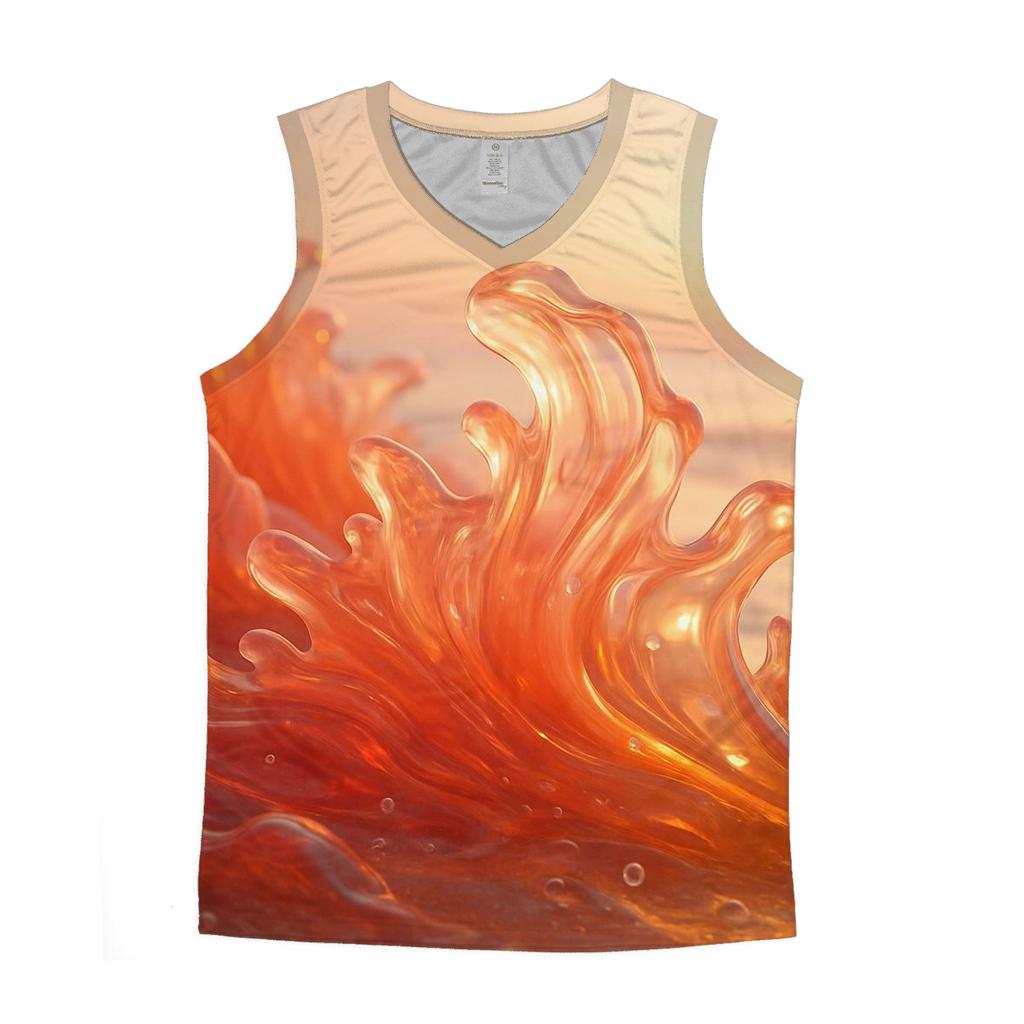 Sunset Glass Reef personalized athletic tanks
