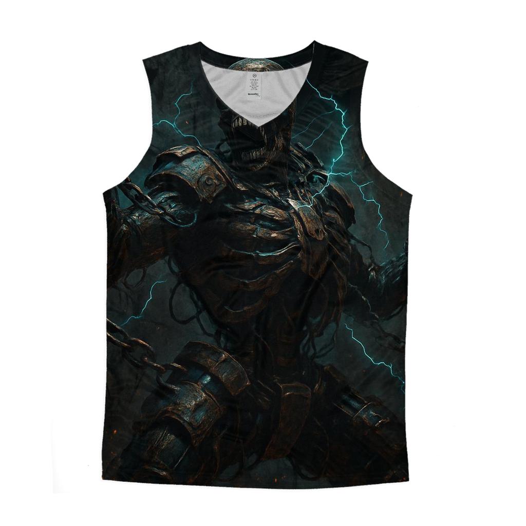Chained Skeleton Vanguard designer workout tanks