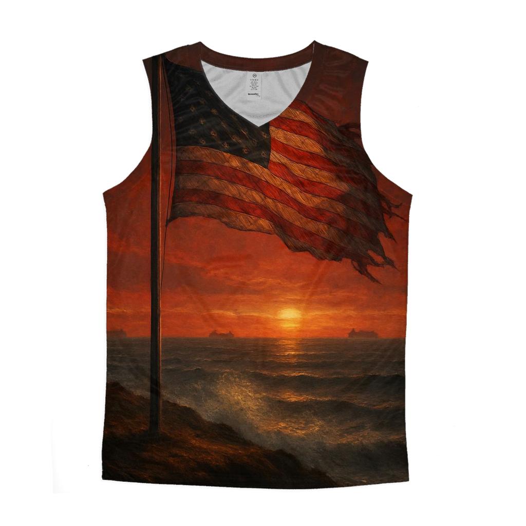 Lone Standard At Sundown designer workout tanks