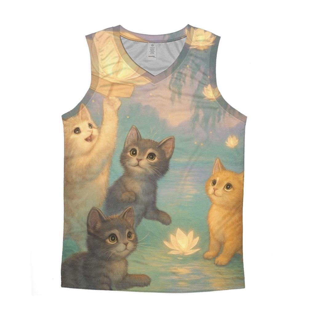 Lantern Festival Paws personalized athletic tanks
