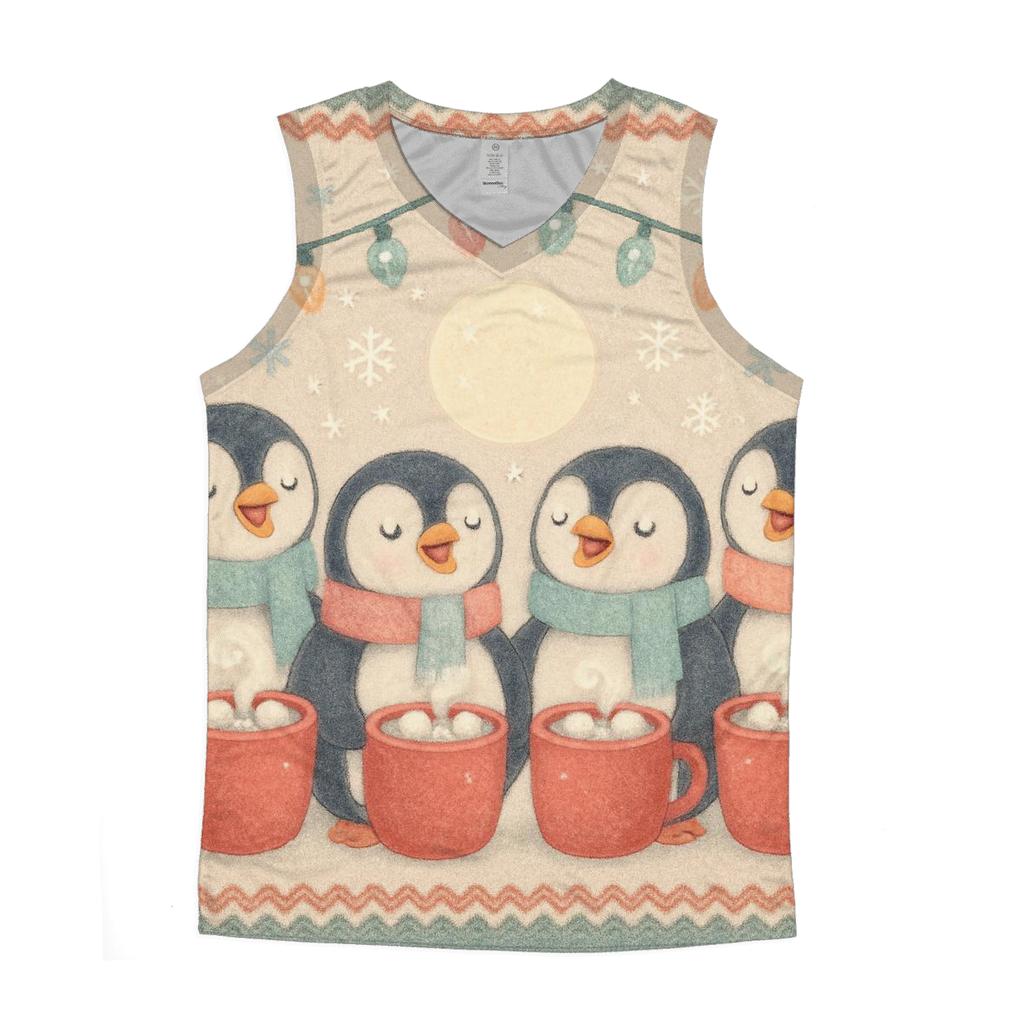Penguin Hot Cocoa Choir cotton sleeveless tops
