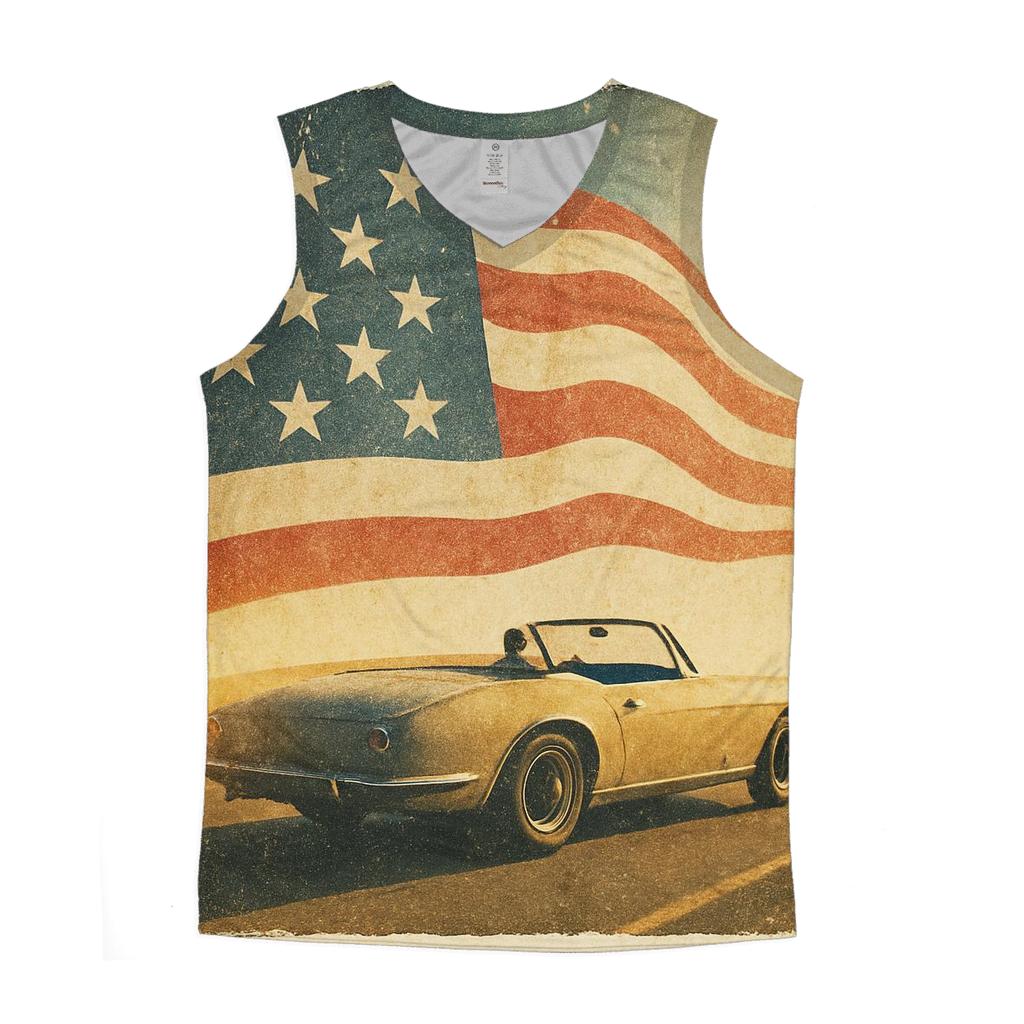 Retro Road Trip Banner custom tank tops