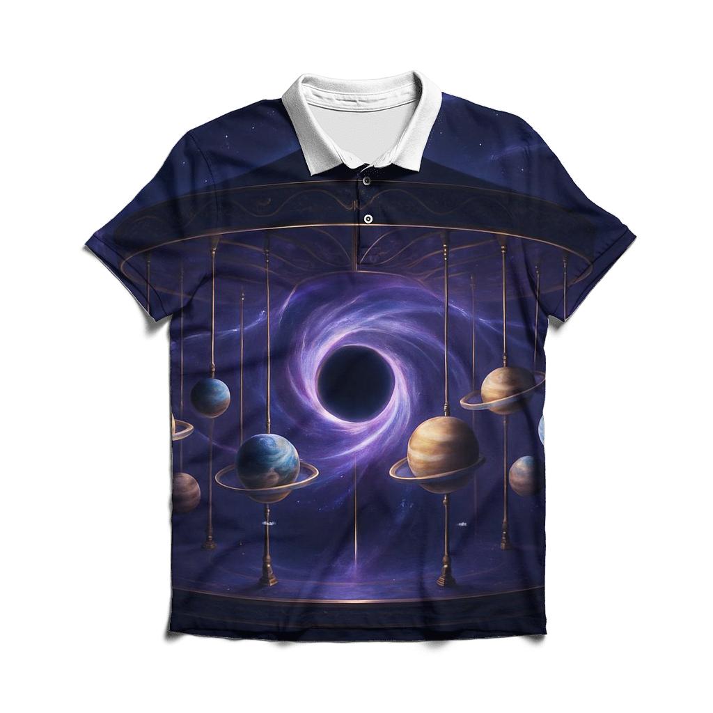 Black Hole Carousel designer slim fit polos