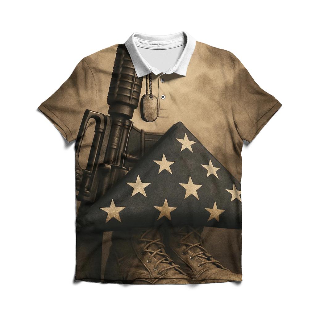 Folded Honor Still Life premium cotton polo shirts