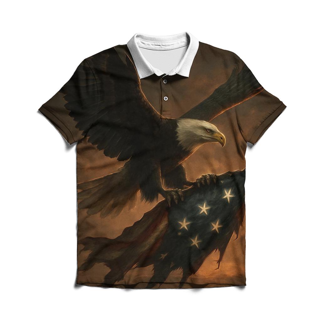 Eagle Over Watchpoint classic pique polos