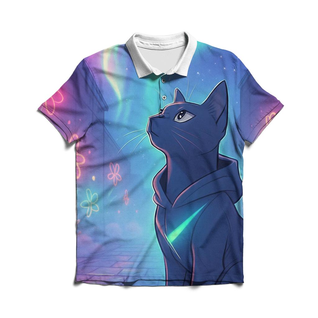 Aurora Alley Cat branded logo polo shirts