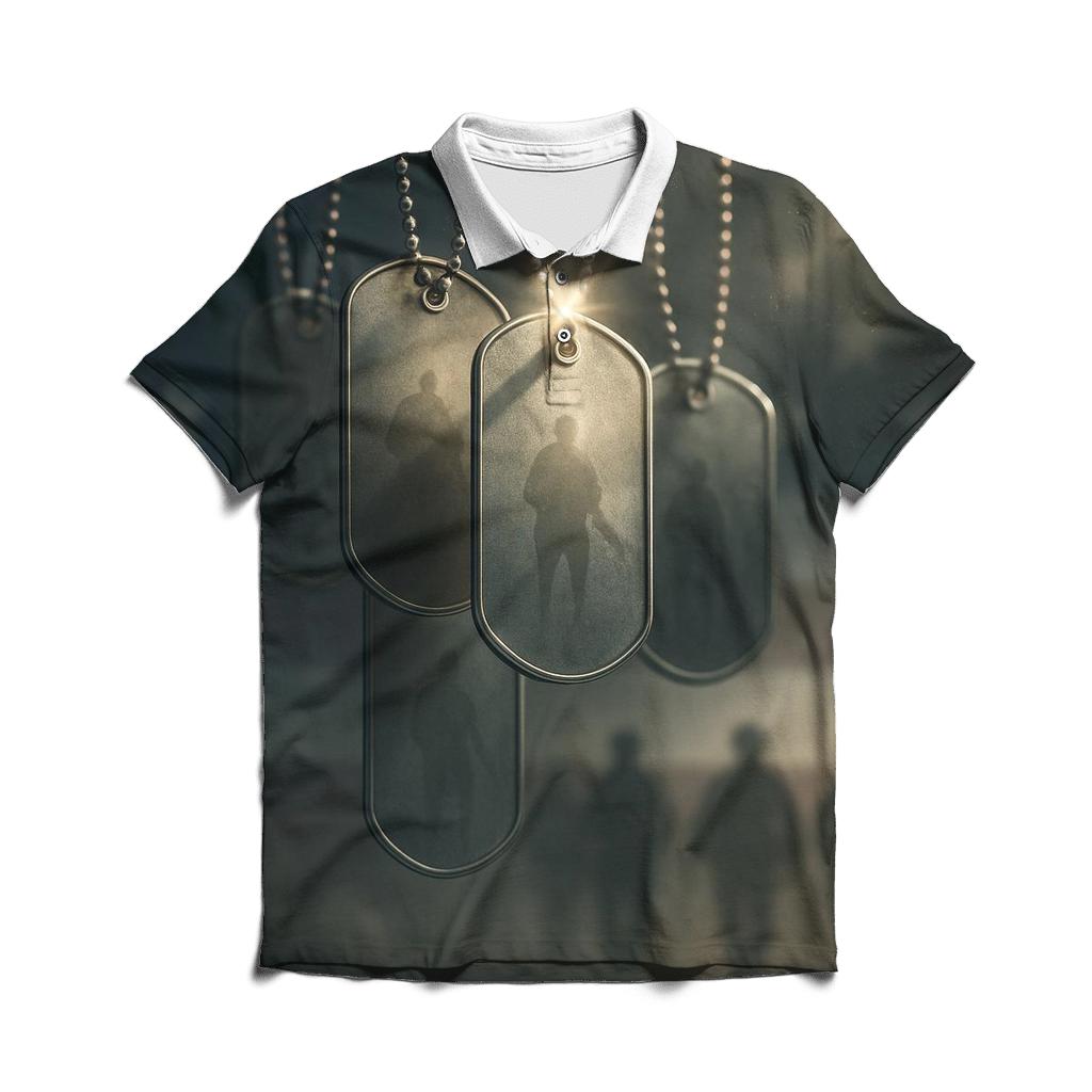 Dog Tag Reverie classic pique polos