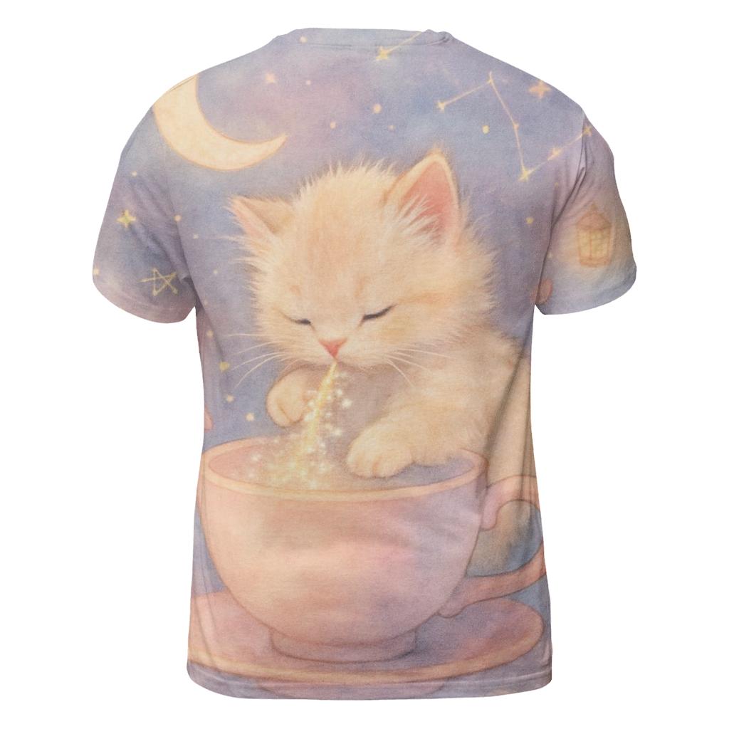 Starlit Tea Kitten designer pattern shirts