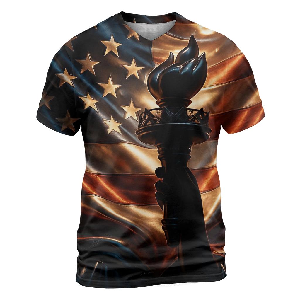 Liberty Blaze Banner unique graphic print tees