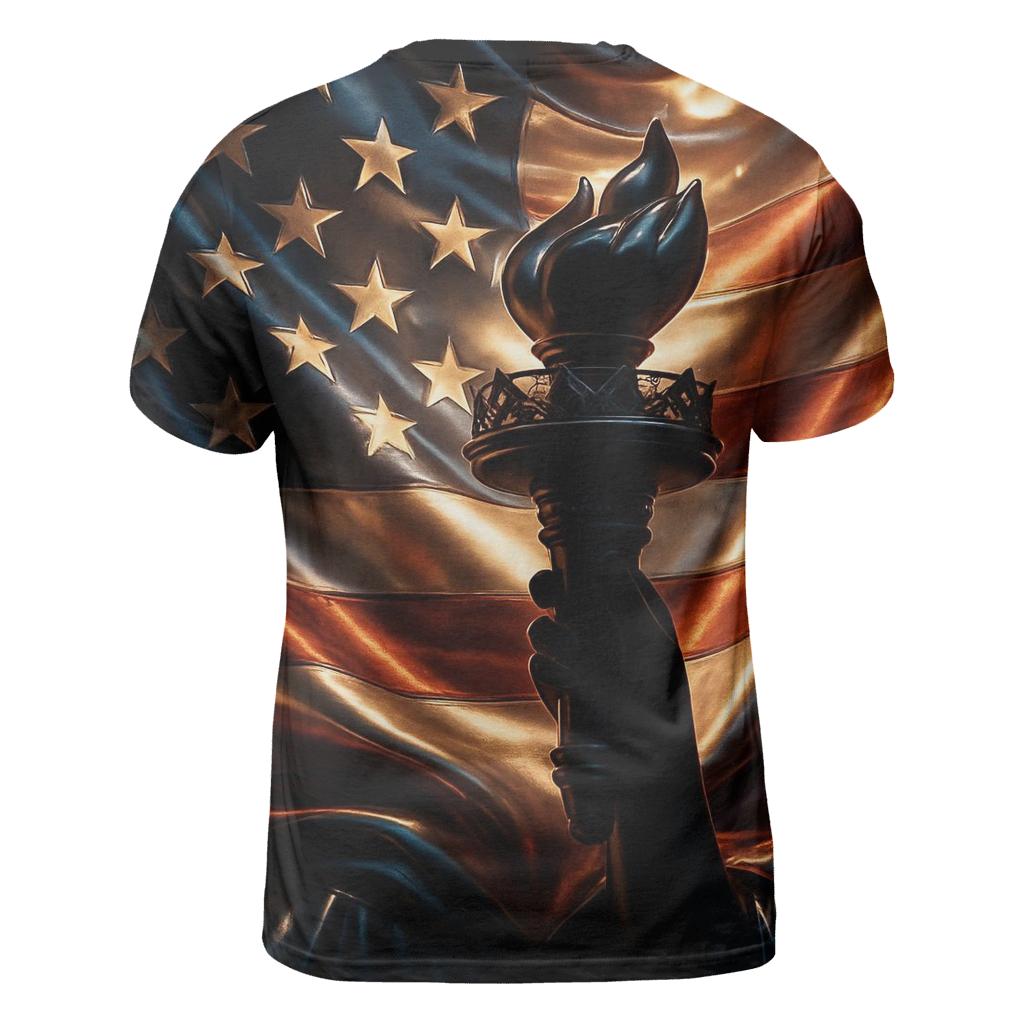 Liberty Blaze Banner unique graphic print tees