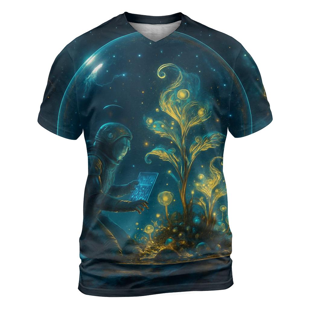 Celestial Botanist creative print fashion shirts