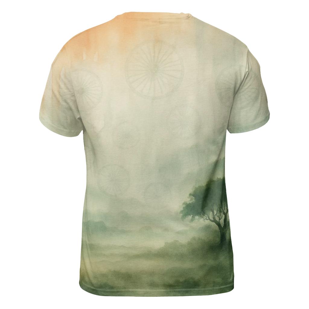 Monsoon Watercolor Saffron custom all-over print shirts