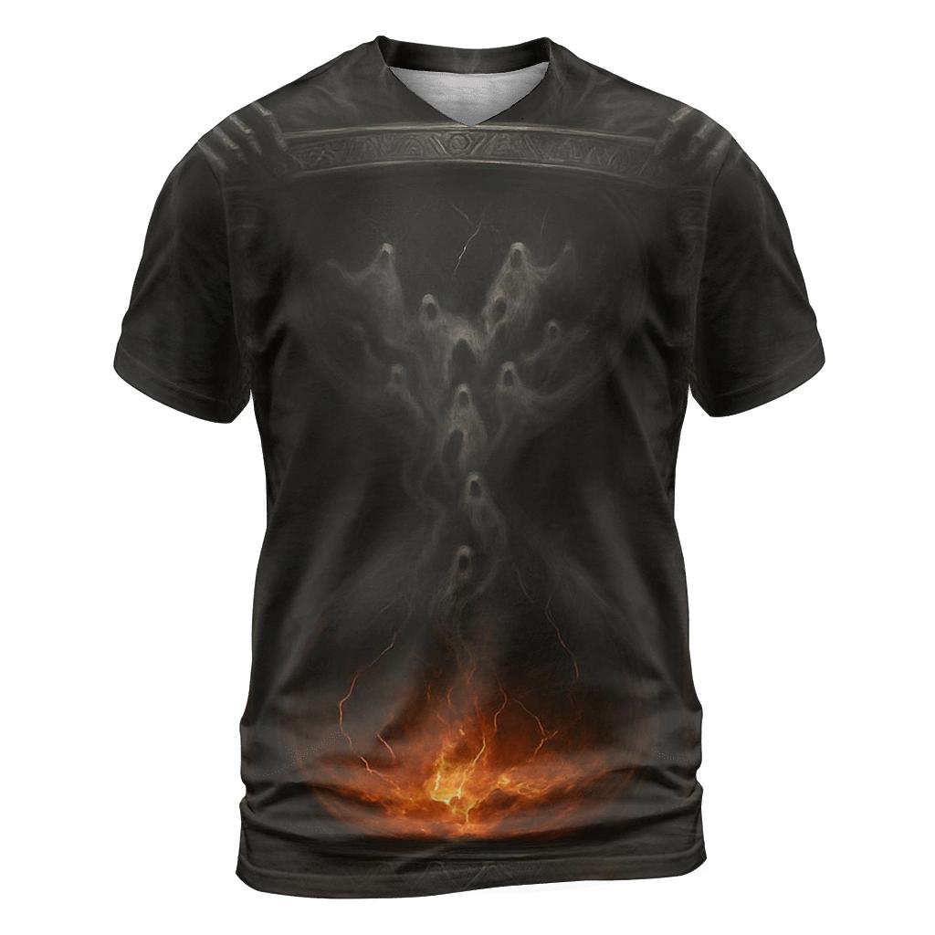 Hourglass Of Lost Souls vibrant all-over design tees