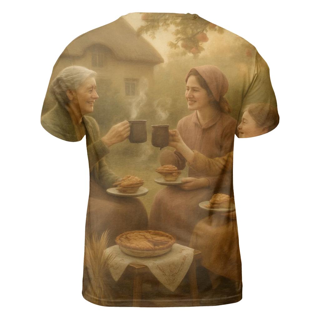 Cottagecore Pie Circle trendy printed shirt styles