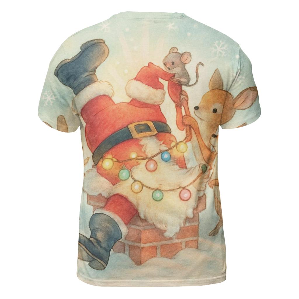Santa Stuck Surprise designer pattern shirts