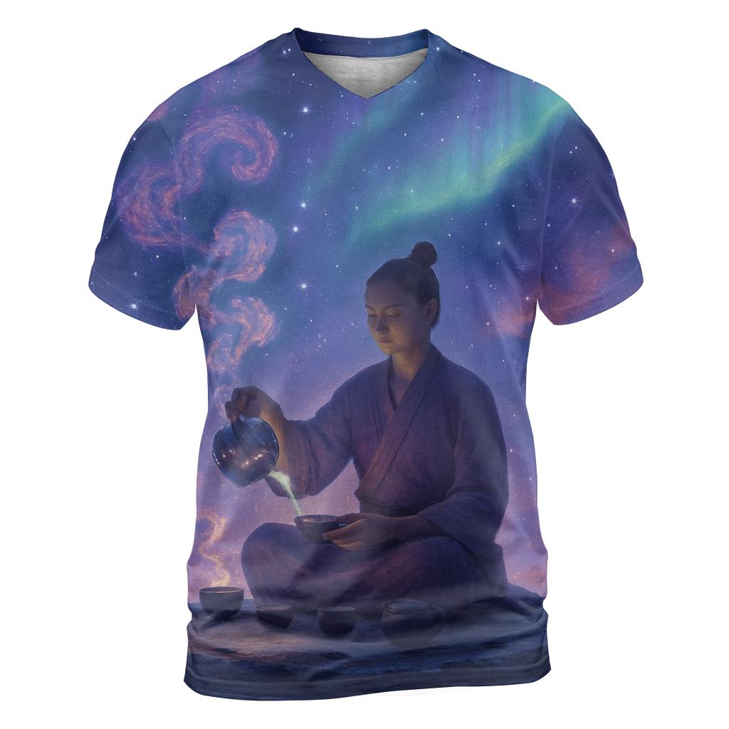 Nebula Tea Ceremony designer pattern shirts