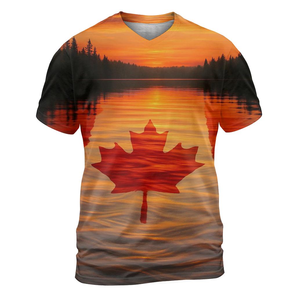 Maple Reflection personalized full print shirts