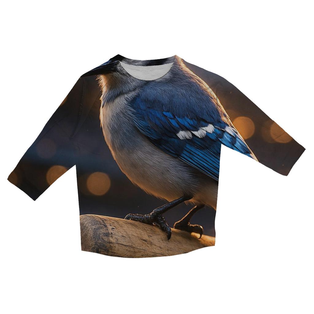 Blue Jays Perch Close Up cotton quarter sleeve shirts