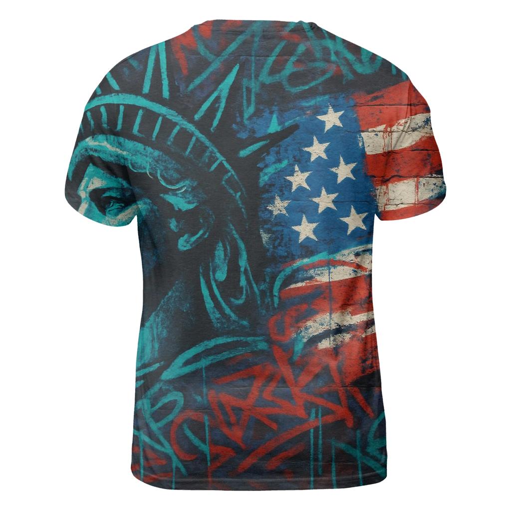 Graffiti Liberty Wave unique graphic print tees