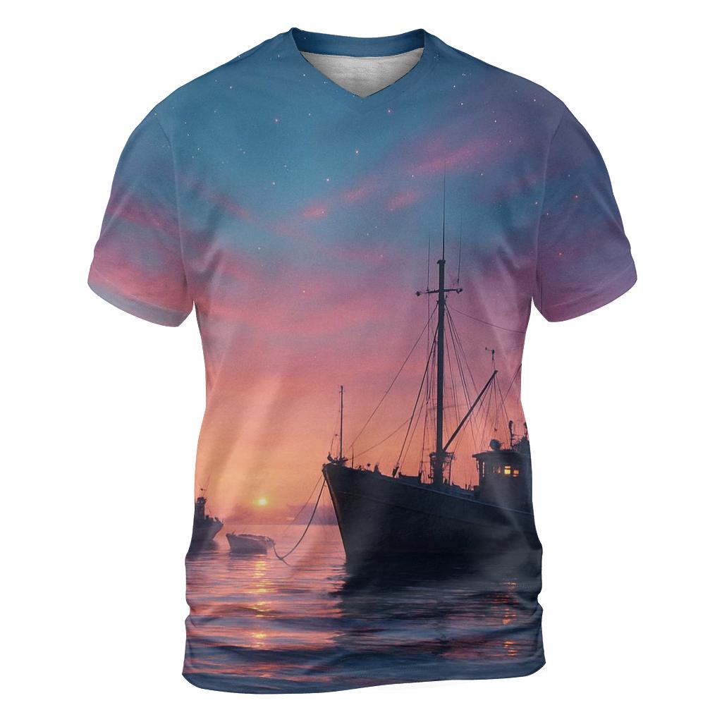 Indigo Harbor Lullaby statement graphic shirts