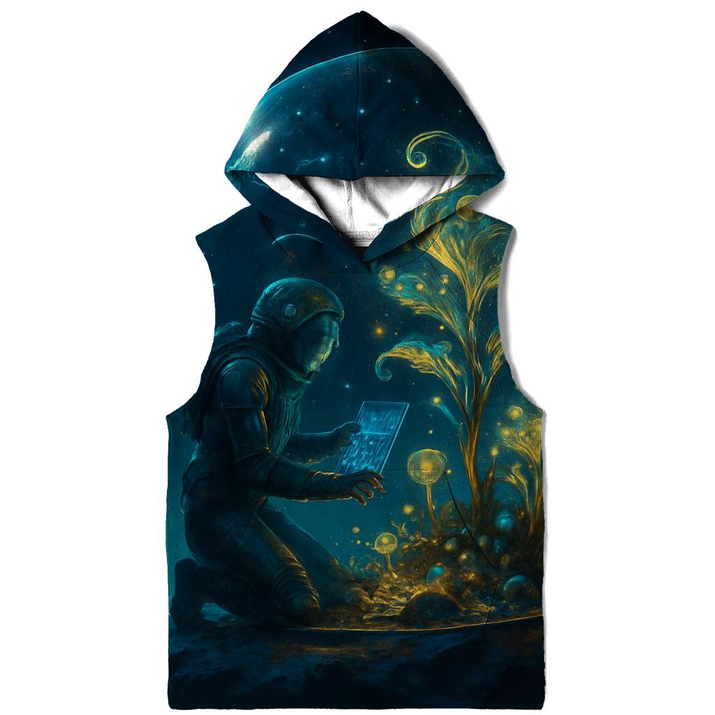 Celestial Botanist printed hoodies