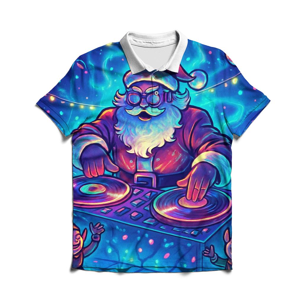 DJ Claus Midnight Rave casual sports polo shirts