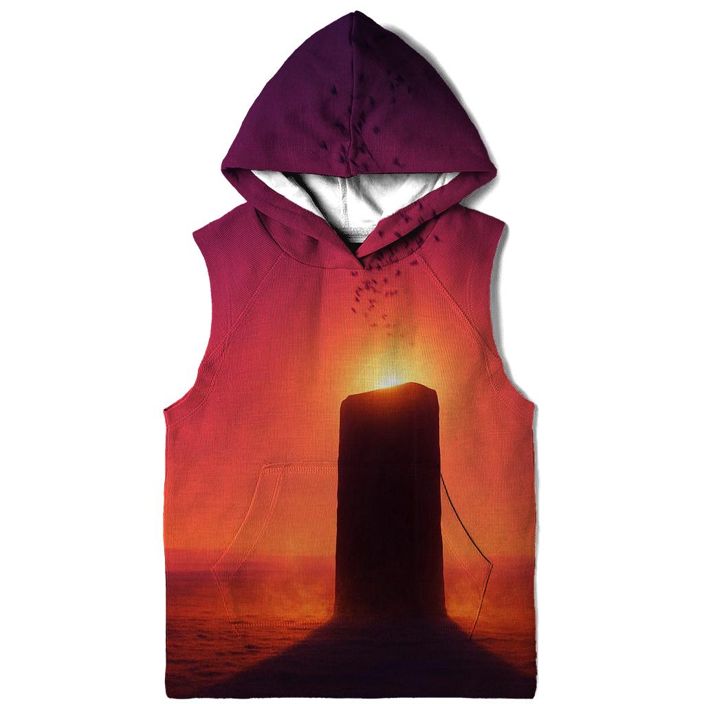 Crimson Monolith Sunset hoodie designs