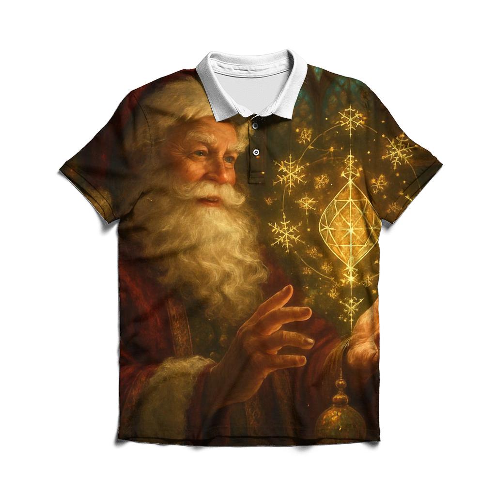 Ornament Alchemist Santa designer slim fit polos