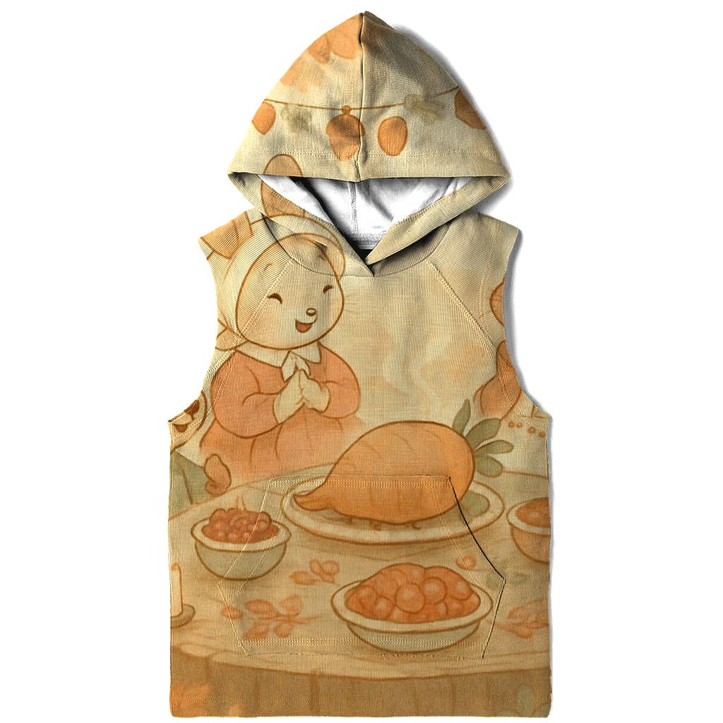 Woodland Choir Feast printed hoodies