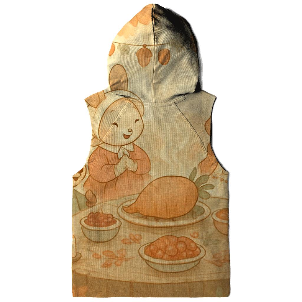 Woodland Choir Feast printed hoodies