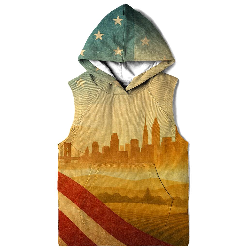 Skyline Stripes Horizon graphic hoodies