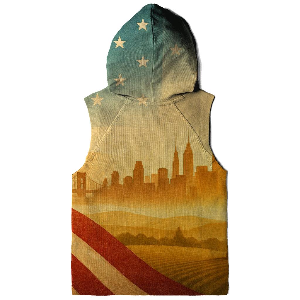 Skyline Stripes Horizon graphic hoodies