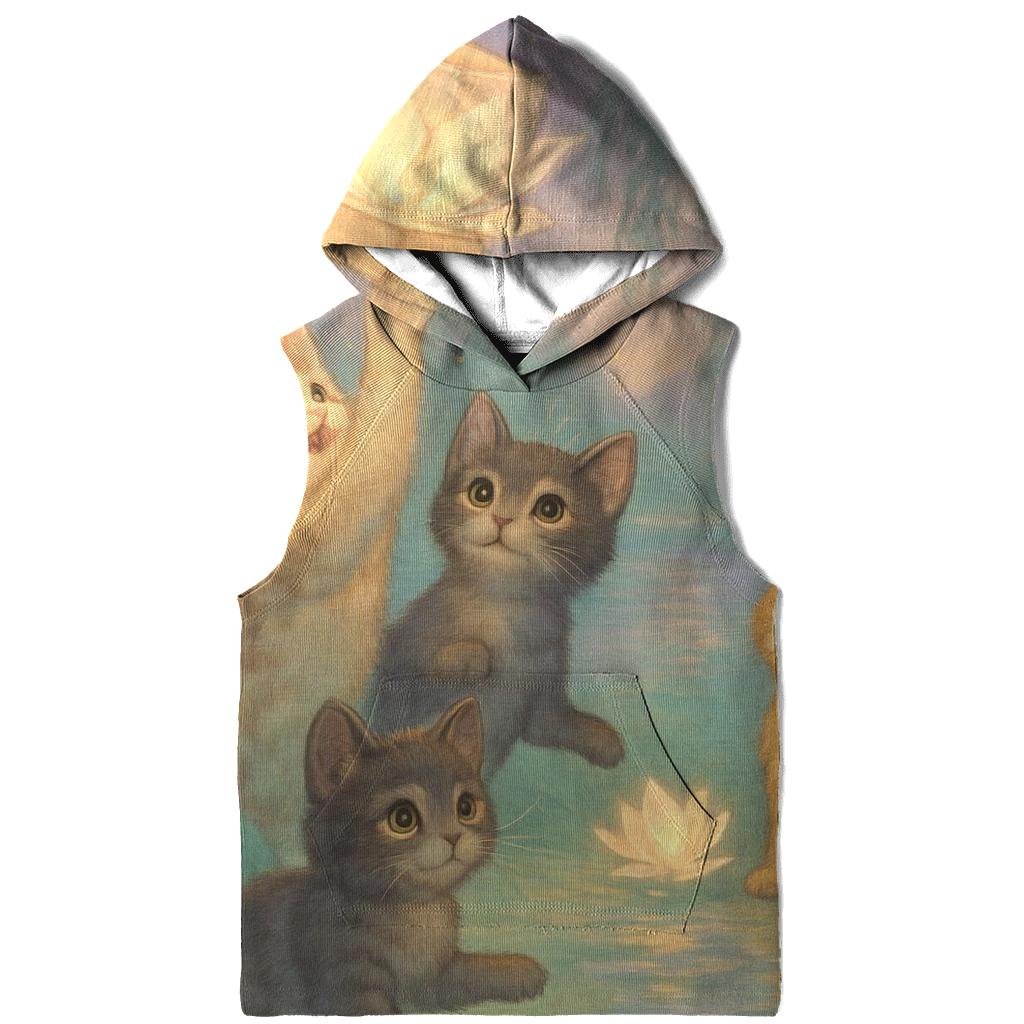 Lantern Festival Paws graphic hoodies