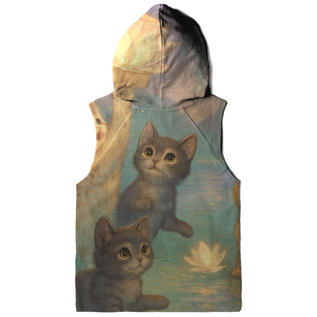 Lantern Festival Paws graphic hoodies