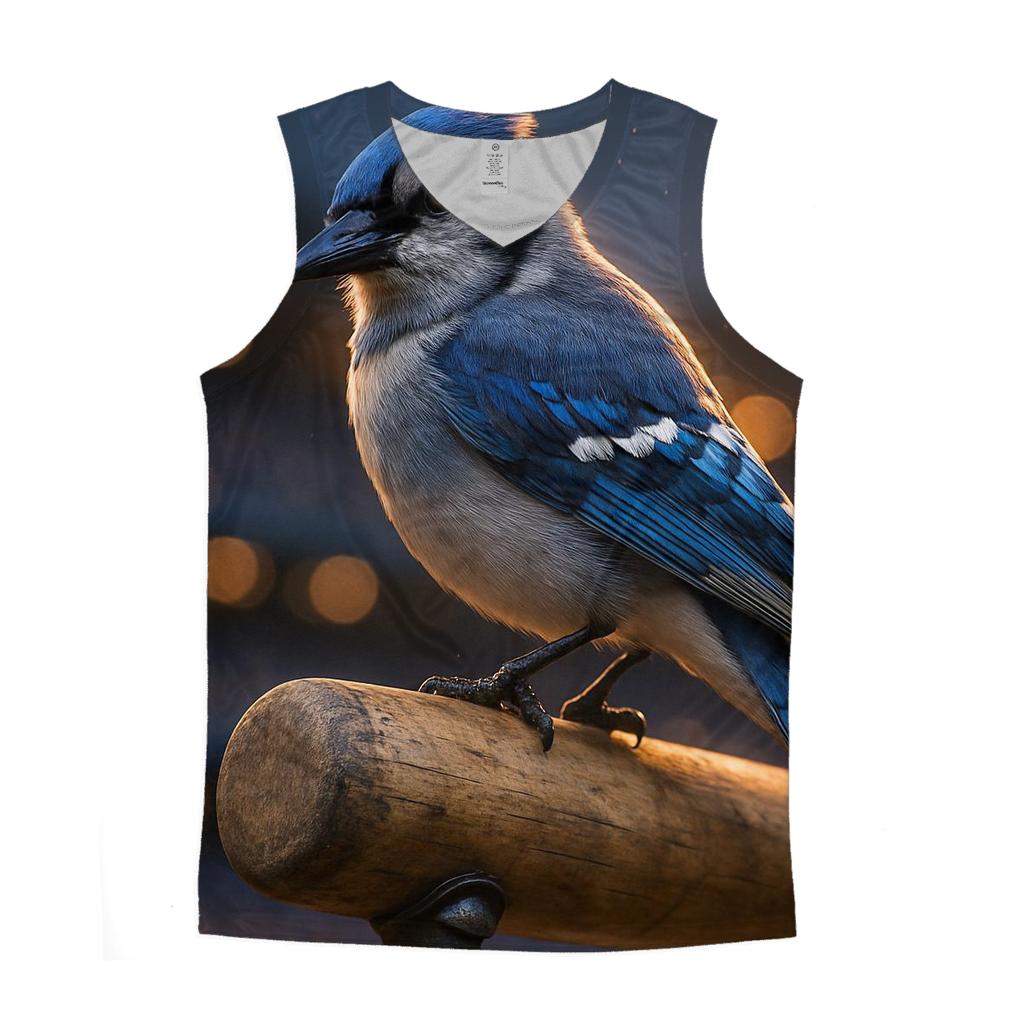 Blue Jays Perch Close Up casual summer tank tops