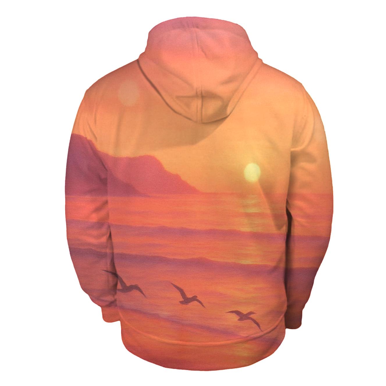 Coral Horizon Drift heavyweight hoodies