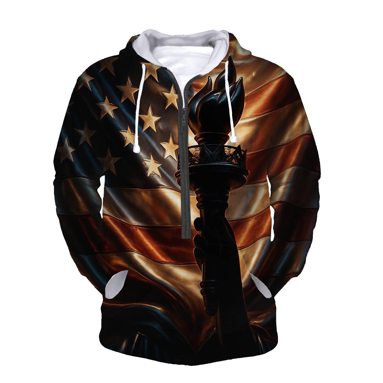 Liberty Blaze Banner pullover hoodies