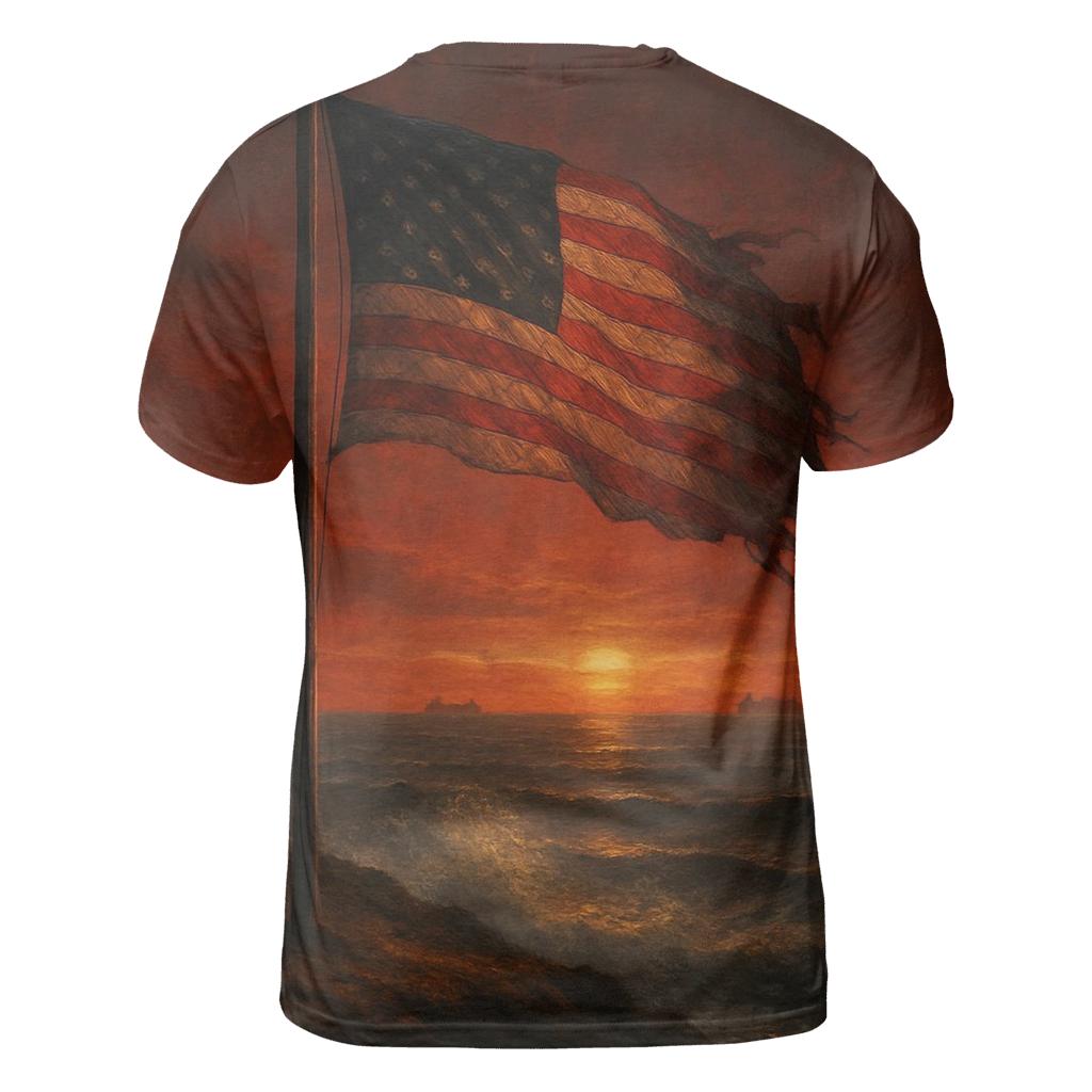 Lone Standard At Sundown designer pattern shirts