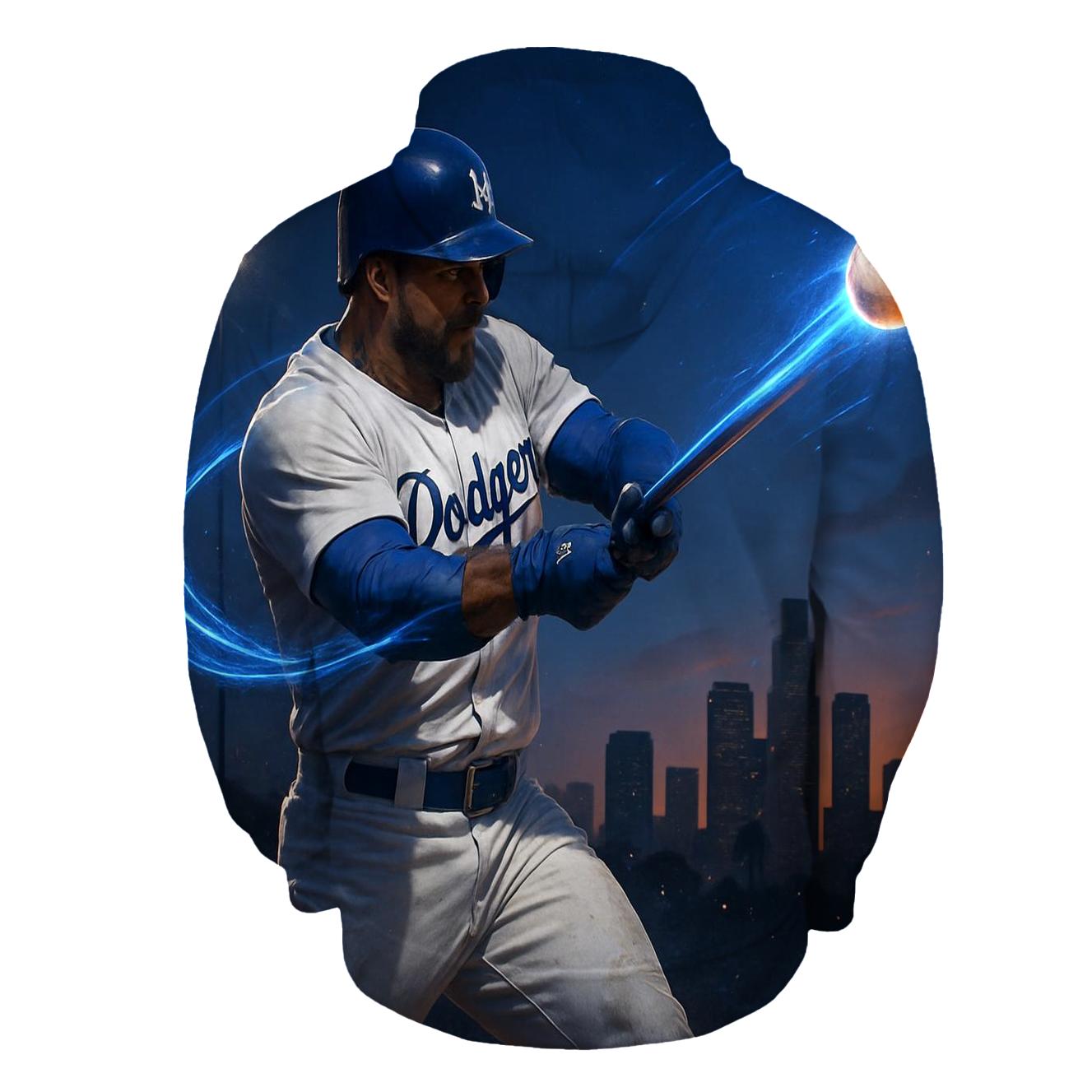 Blue Lightning Swing zip-up hoodies