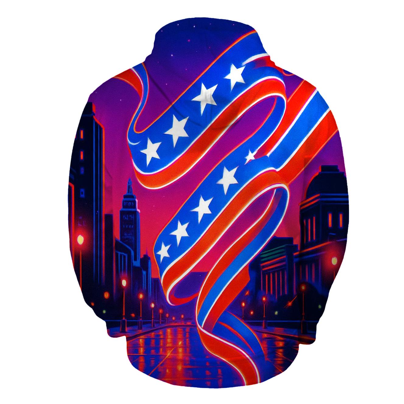 Neon Parade Flagwave hoodie designs