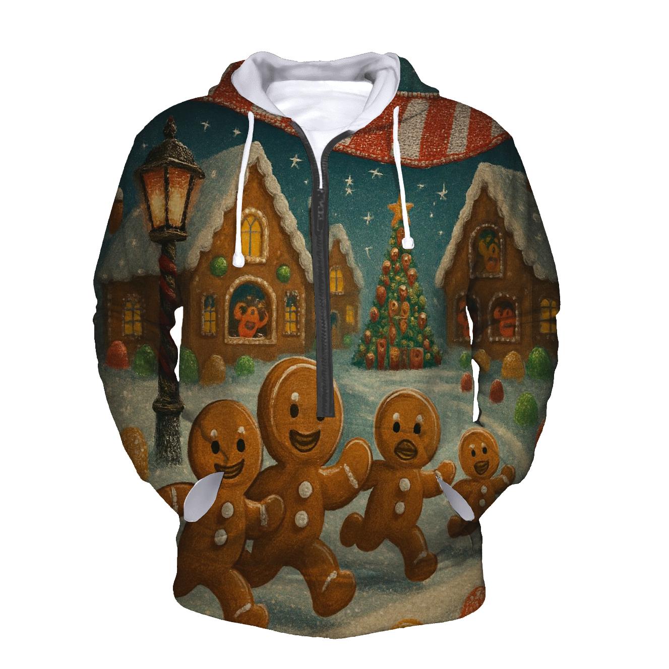 Gingerbread Village Marathon embroidered hoodies
