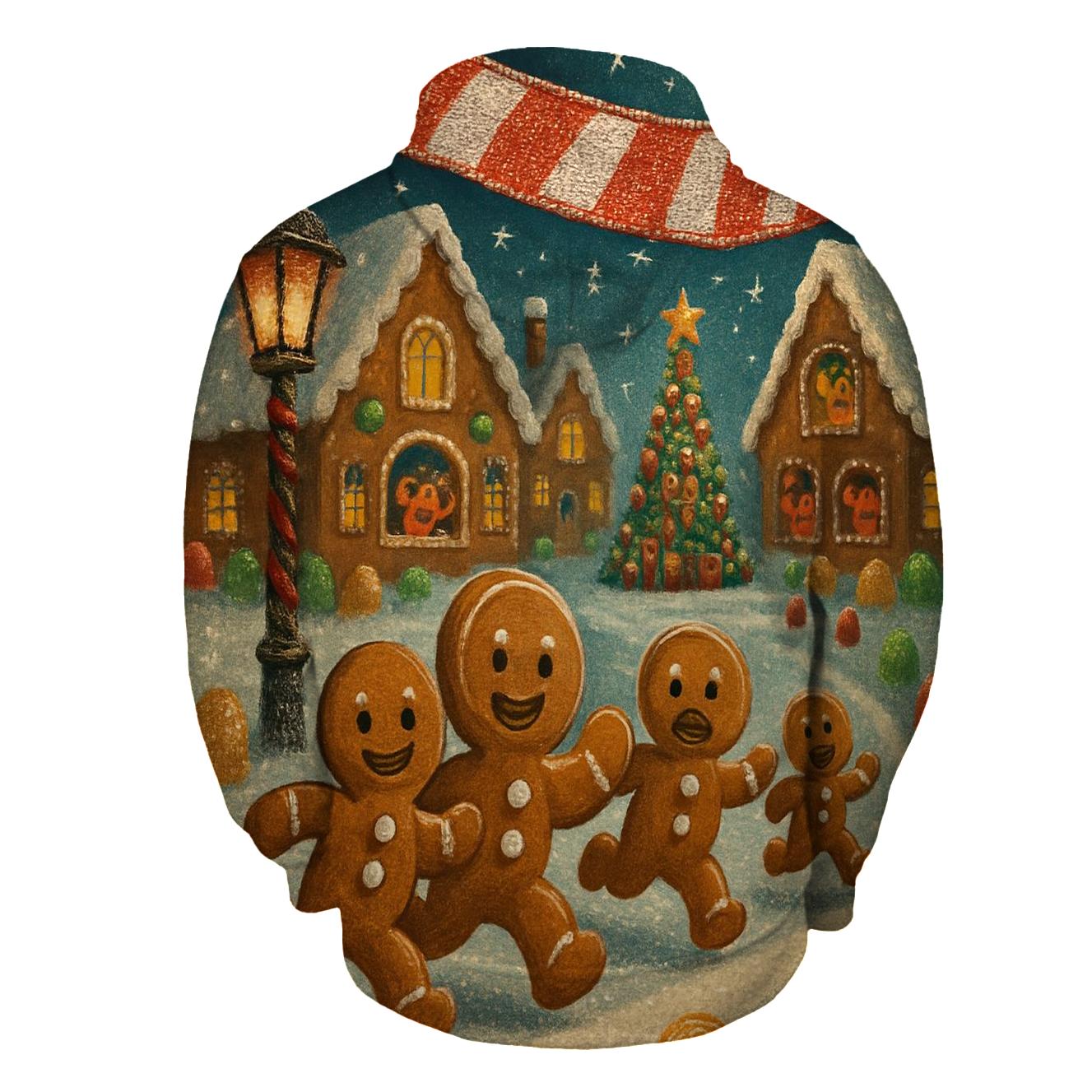 Gingerbread Village Marathon embroidered hoodies