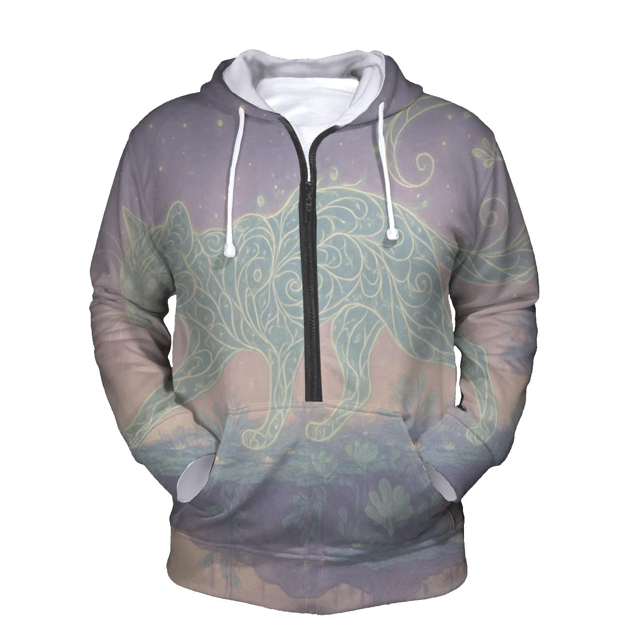 Quantum Garden Guardian embroidered hoodies