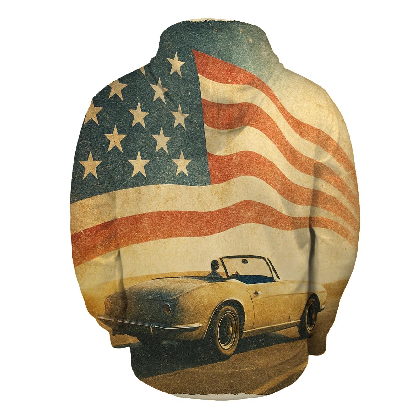 Retro Road Trip Banner heavyweight hoodies