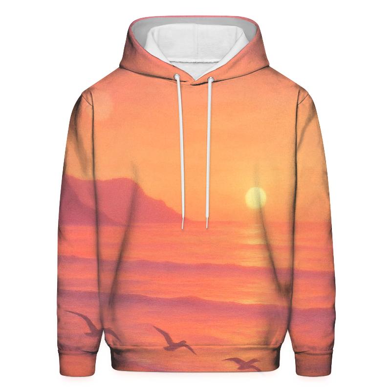 Coral Horizon Drift heavyweight hoodies