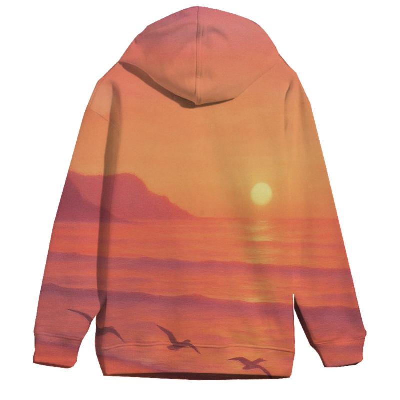 Coral Horizon Drift heavyweight hoodies