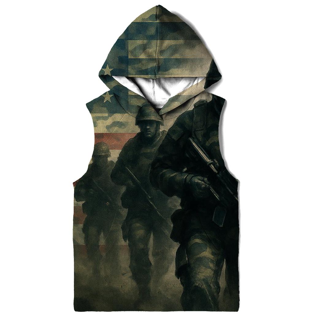 Camouflage Flag Fusion lightweight hoodies