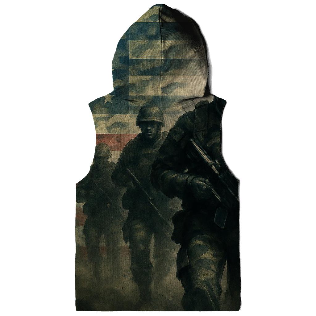 Camouflage Flag Fusion lightweight hoodies