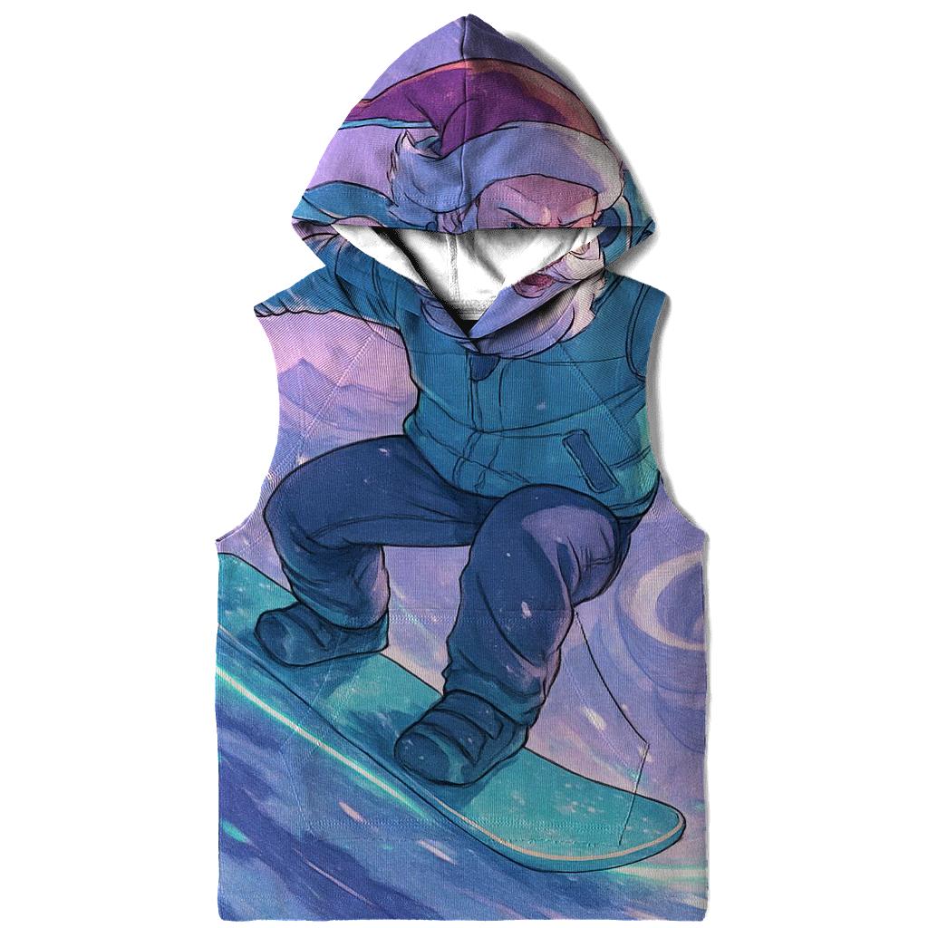 Santa Surfing The Snowstorm hoodie designs